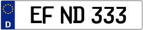 Truck License Plate
